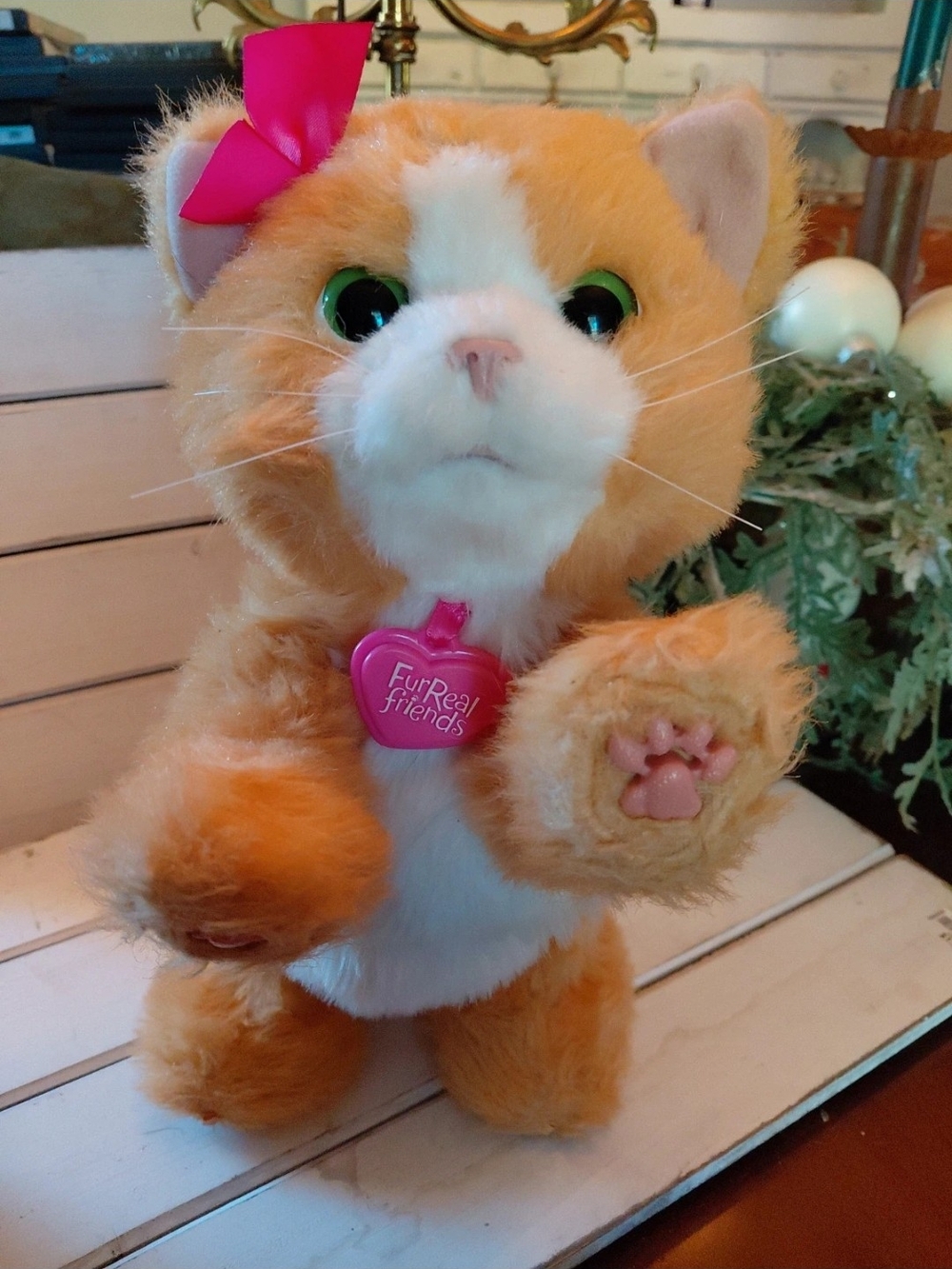 Orange & White FurReal Friends Interactive Cat Plush